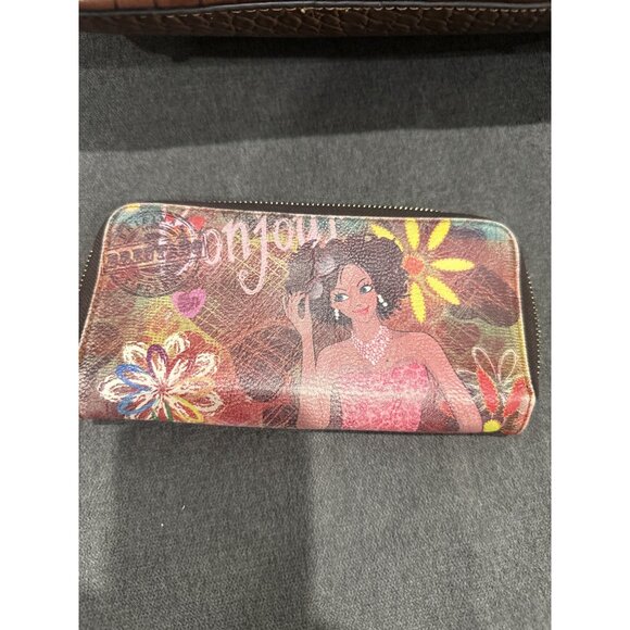 Breniano Bonjour Multicolor Handbag & Wallet Set With Adjustable Strap And Zippe - Picture 4 of 12